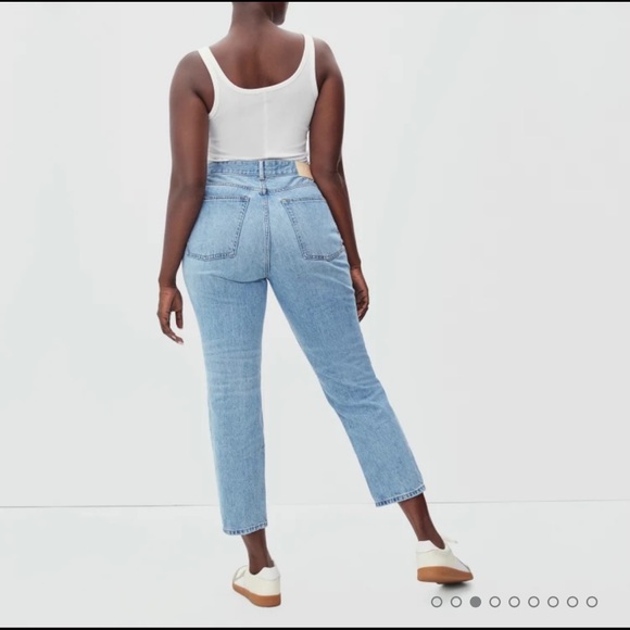 {everlane} NWOT The Curvy ’90s Cheeky Jean - vintage sun bleached blue - Picture 1 of 3